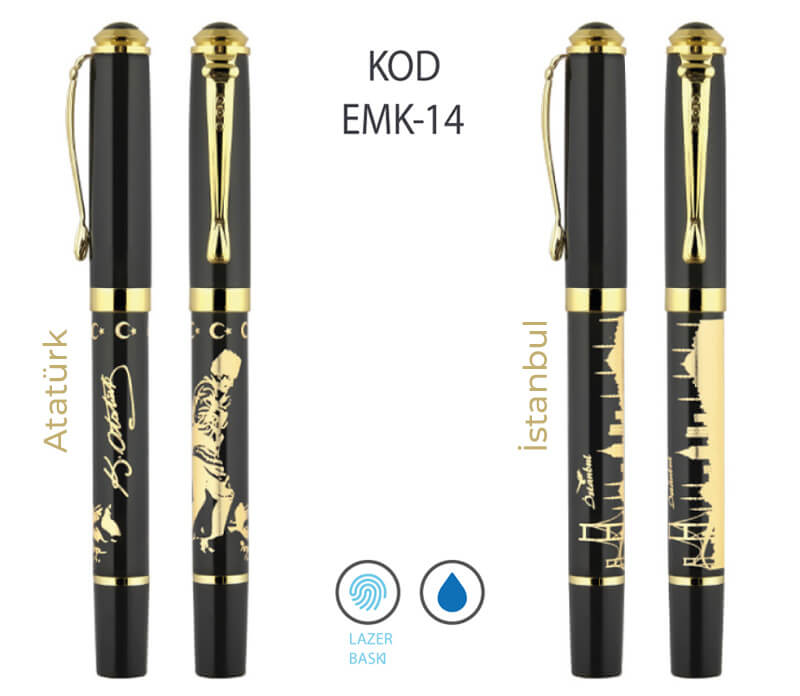 EMK-14 Atatürk / İstanbul Temalı Metal Kalem
